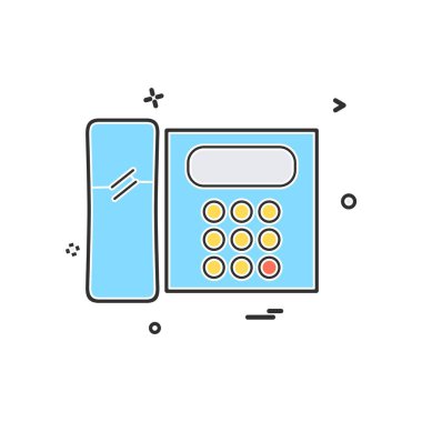 Telefon simgesi tasarım vektörü