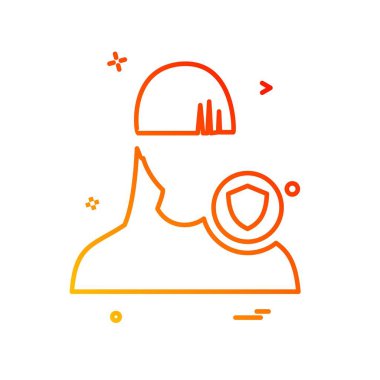 Kadın avatar simge tasarlamak vektör