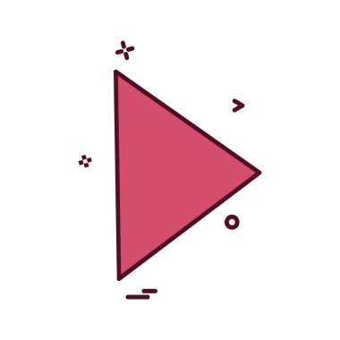 Ok simgesi tasarım vektörü