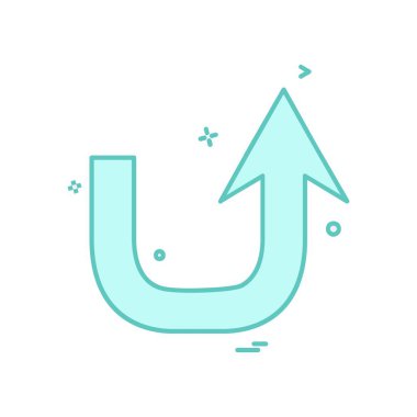 Ok simgesi tasarım vektörü