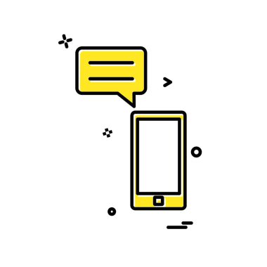 Akıllı Telefon Simgesi Tasarım Vektörü