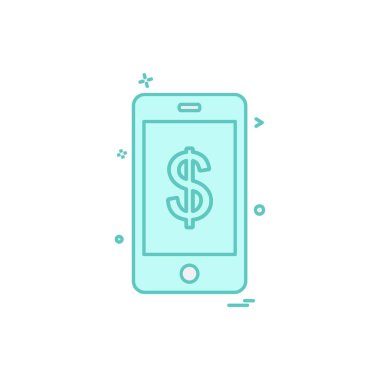 Mobil simge tasarım vektörü