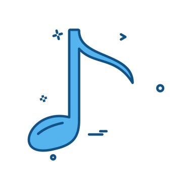 Müzik simge tasarlamak vektör