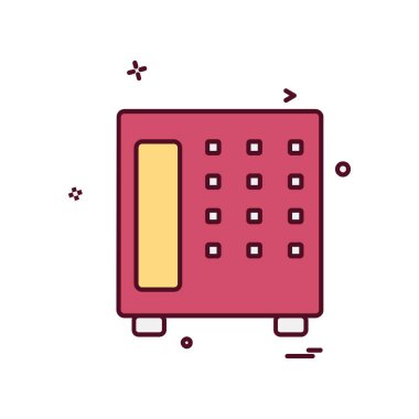 Güvenli simge tasarlamak vektör