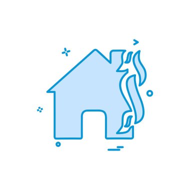 Ev simgesi tasarım vektörü