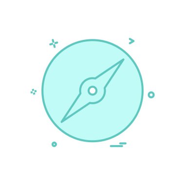 Pusula Simgesi Tasarım Vektörü