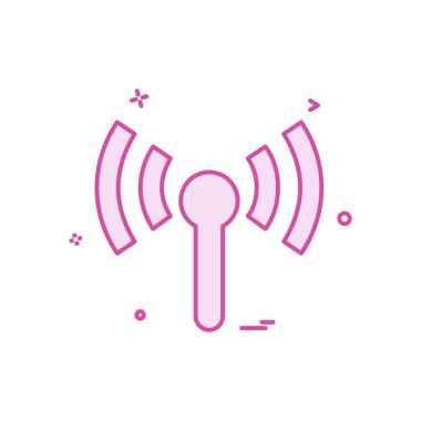 Wifi simge tasarım vektörü