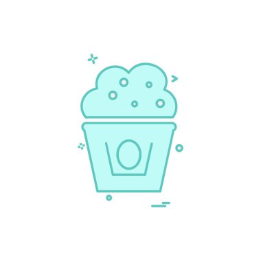 Gıda simgesi tasarım vektörü