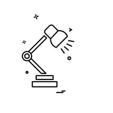 Masa lambası simge tasarlamak vektör 