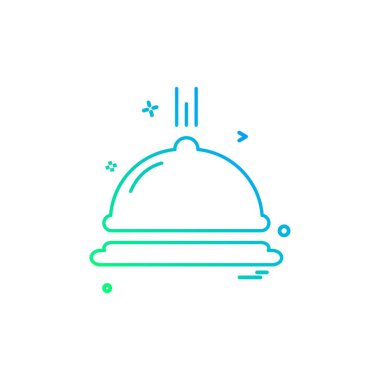 Gıda simgesi tasarım vektörü