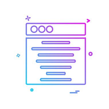 Web düzen simge tasarlamak vektör