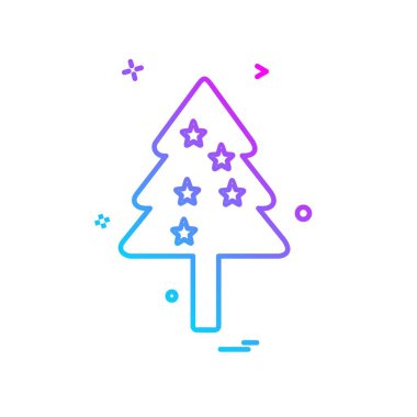 Ağaç simgesi tasarım vektörü