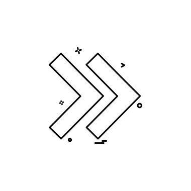 Ok simgesi tasarım vektörü