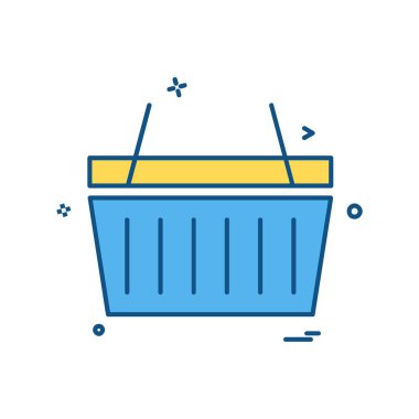 Sepet simge tasarlamak vektör