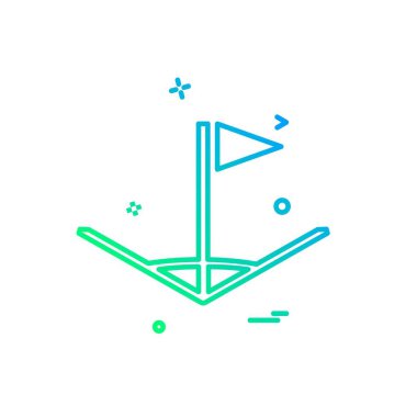 Köşe simge tasarlamak vektör