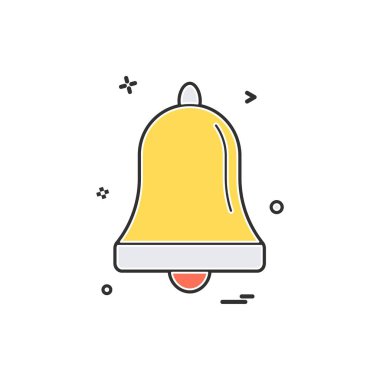 Çan alarm halka simge vektör tasarımı 