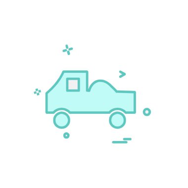 Kamyon simgesi tasarım vektörü