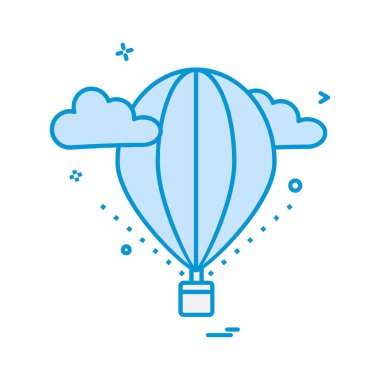 Balonlar simgesi tasarım, renkli vektör çizim