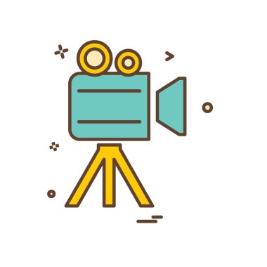 Kamera simgesi tasarım vektörü