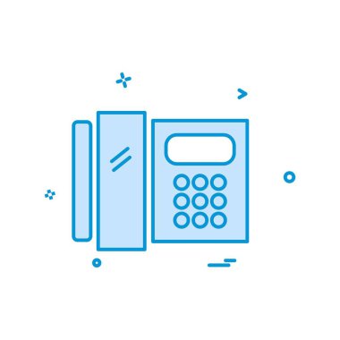 Telefon simgesi tasarım vektörü