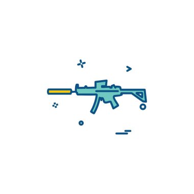 Silah simge tasarlamak vektör 