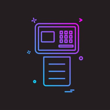 Faks simge tasarlamak vektör