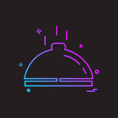 Tabak simgesi tasarım vektörü