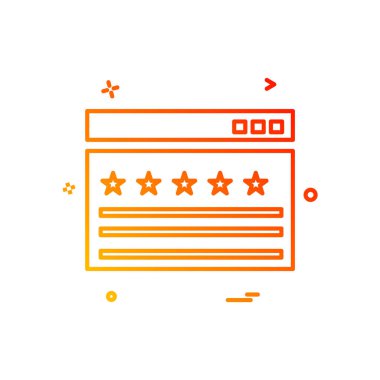 Web yerleşim simgesi tasarım vektörü