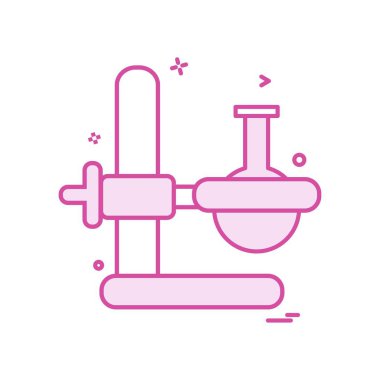 Beaker deney şişesi ikon vektör tasarımı