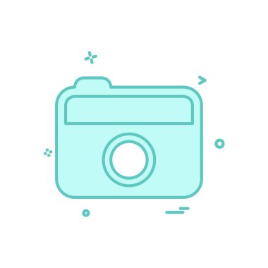 Kamera simgesi tasarım vektörü