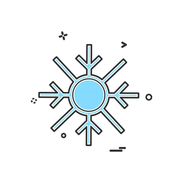 Проста Іконка Сніжинки Білому Тлі — стоковий вектор