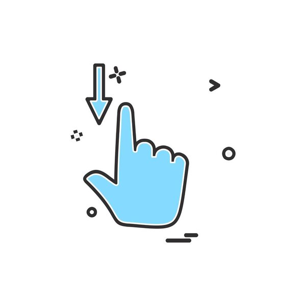 Ручная иконка, красочная векторная иллюстрация
