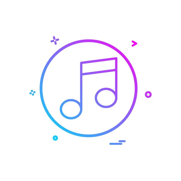 Musik Player Icon Vektor Design — Stockvektor