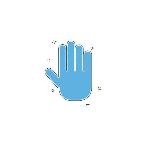 Hand Icon Design Vector — Stock Vector