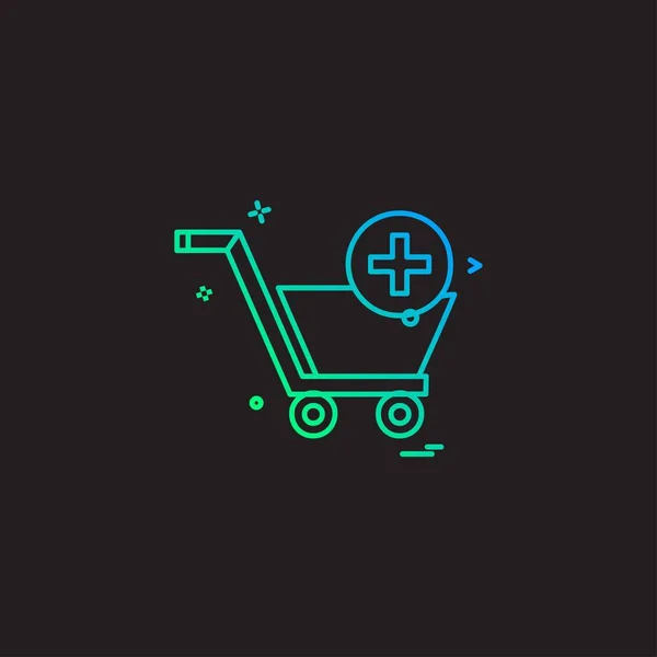 Icono Compras Diseño Vector Ilustración — Archivo Imágenes Vectoriales