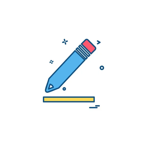 Pencil Icon Design Vector Illustration — Stock Vector