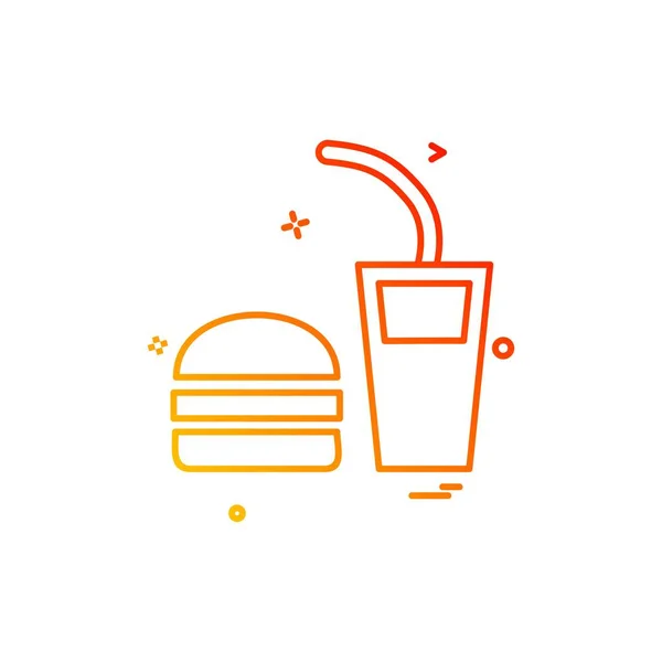 Vecteur Design Icône Alimentaire — Image vectorielle