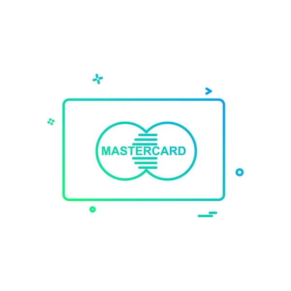 Master Card Icon Design Vektor — Stockvektor