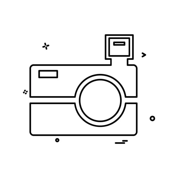 Cámara Icono Diseño Vector — Vector de stock