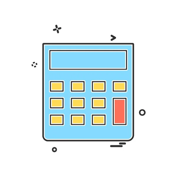 Calculadora Icono Diseño Vector — Vector de stock