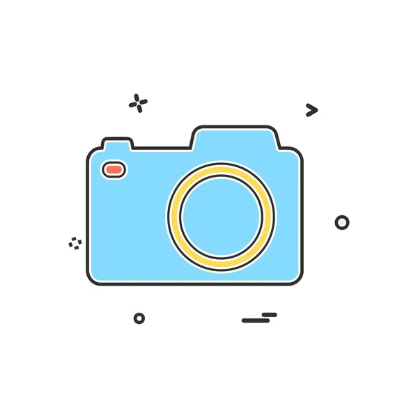 Camera Icon Design Vector — Stock Vector