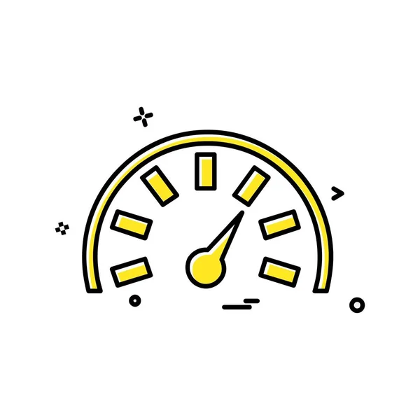 Meter Icon Design Vektor — Stockvektor