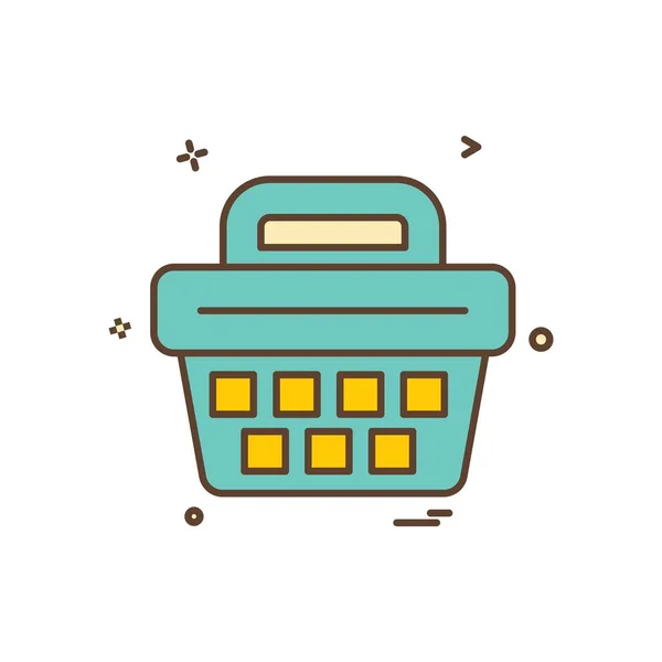 Shopping Ikone Design Vektor Illustration — Stockvektor