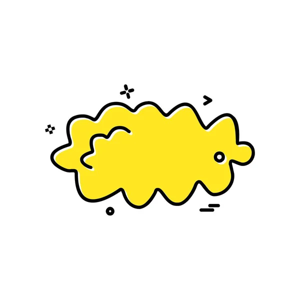 Design Icona Nuvola Illustrazione Vettoriale Colorata — Vettoriale Stock