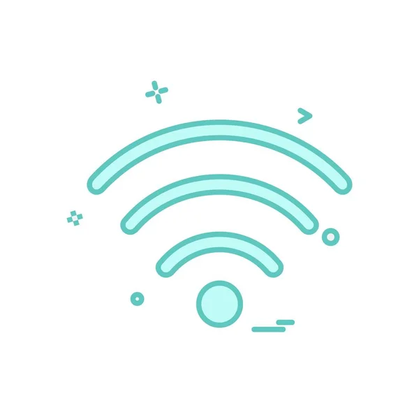 Design Vektor Für Wifi Symbole — Stockvektor