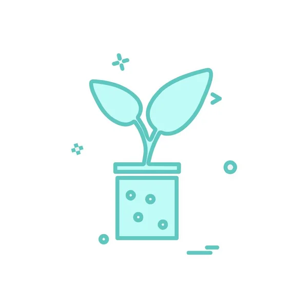 Vetor Design Ícone Plantas — Vetor de Stock