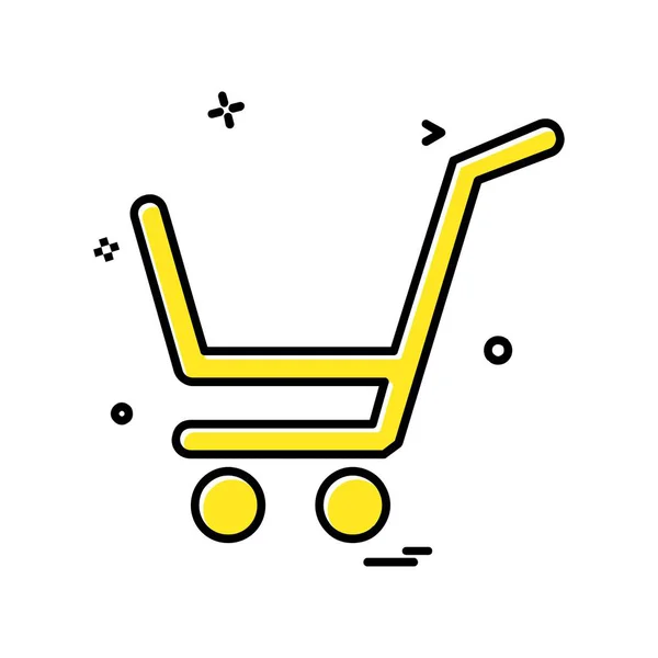 Shopping Ikone Design Vektor Illustration — Stockvektor