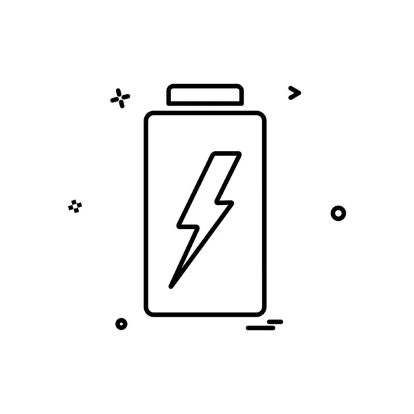 Design Vektor Für Batterie Symbole — Stockvektor