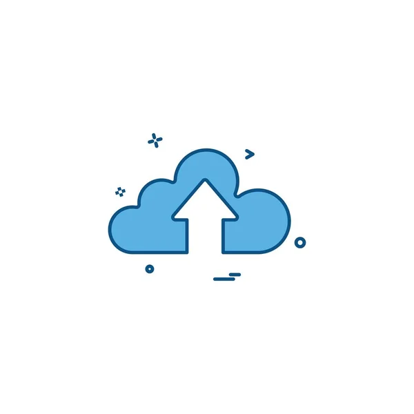 Cloud Icône Flèche Vecteur — Image vectorielle