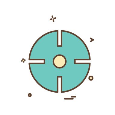 Hedef simge tasarlamak vektör